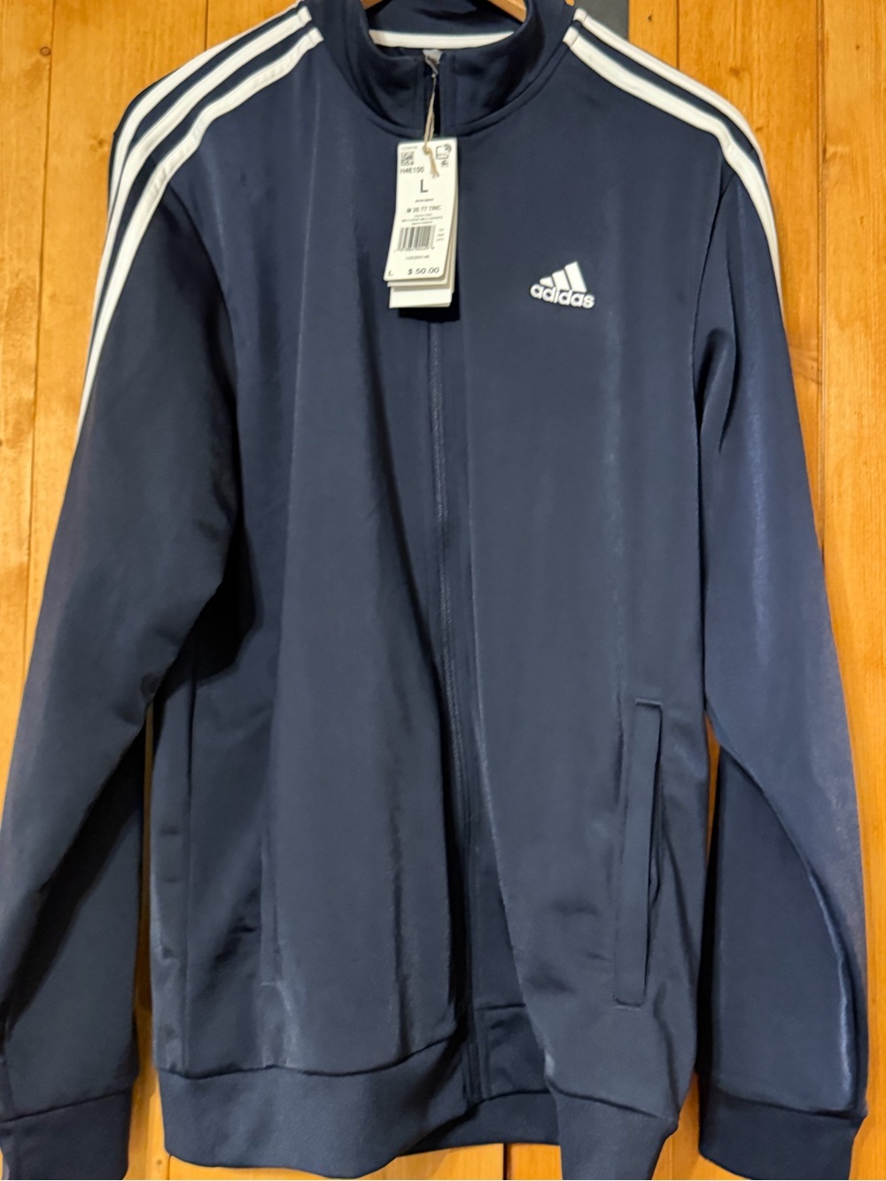 Adidas Men's Essentials 3-Stripes Tricot Track Jacket - Large